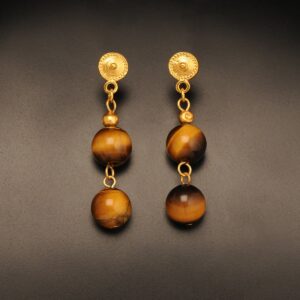 bijuterii-suflate-cu-aur-cercei-atarnatori-cu-2-pietre-ochi-de-tigru